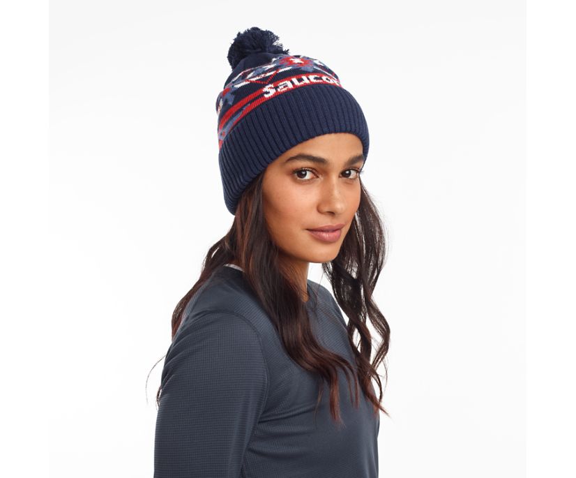 Saucony Rested Pom Women's Beanies Blue | AU 357LISH